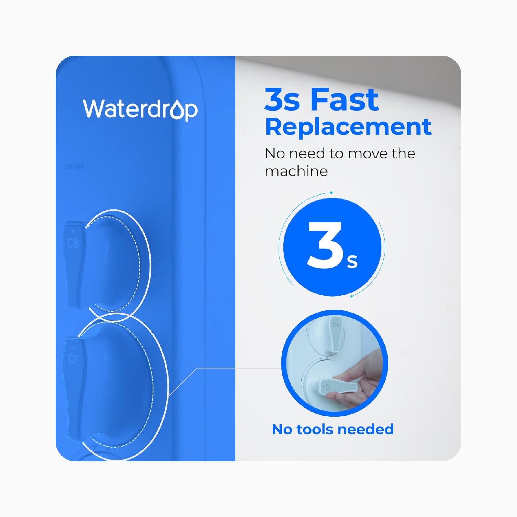 Waterdrop Filter - Carbon Filter (CF) - G3 & G3P800