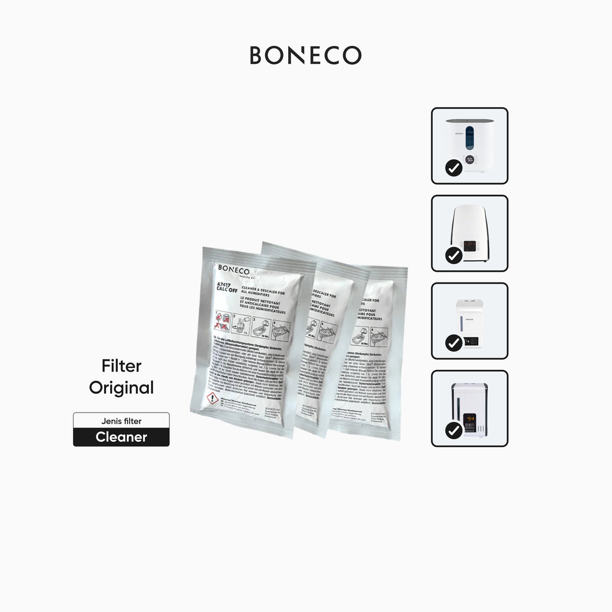 Boneco Accessories - CalcOff (U350, U650, S250 & S450)