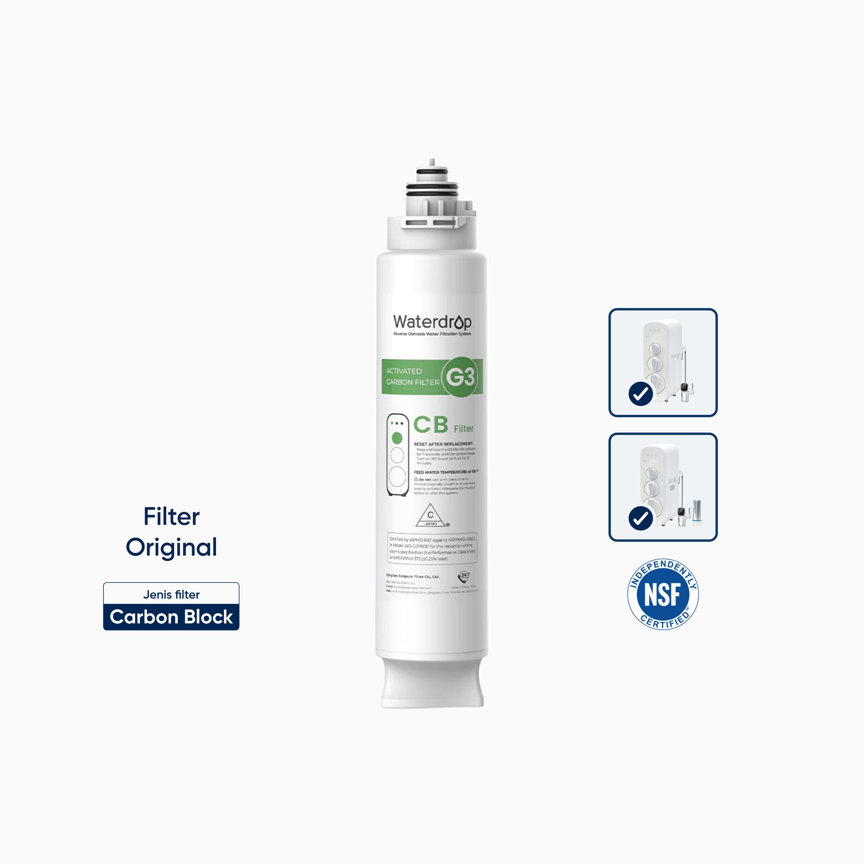 Waterdrop Filter - Carbon Block (CB) - G3 & G3P800