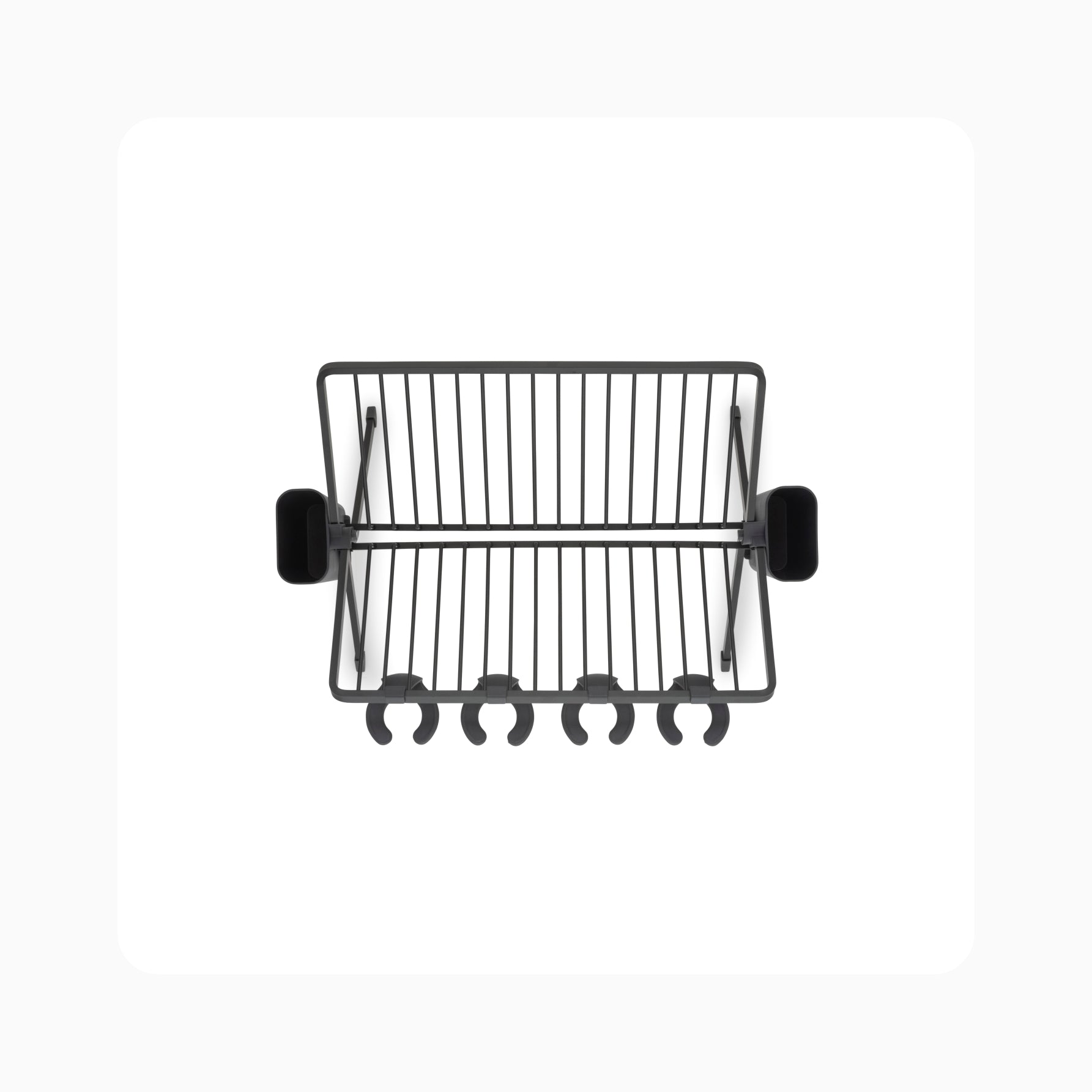 Foldable Dish Drying Rack - Dark Grey