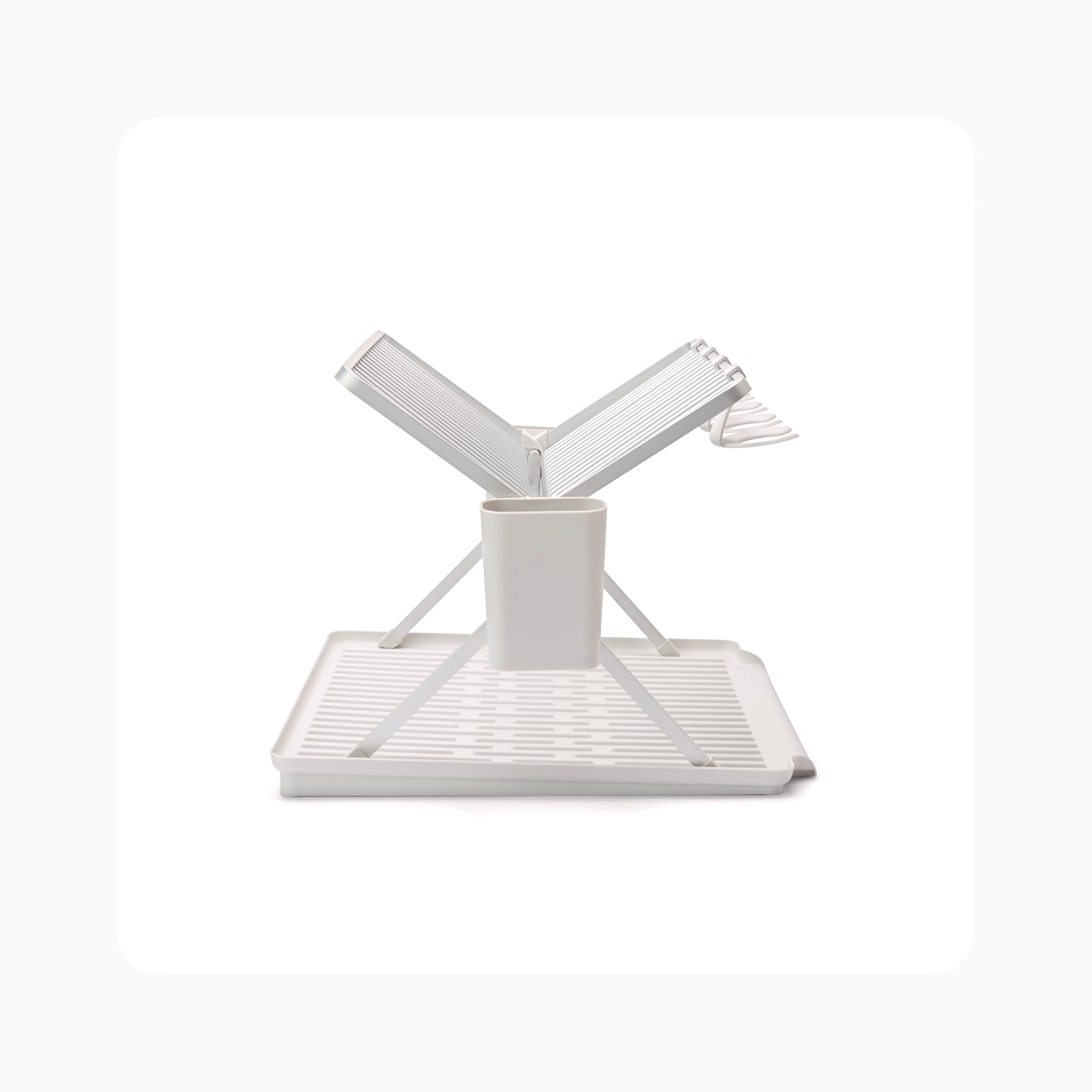 Foldable Dish Drying Rack - Light Grey