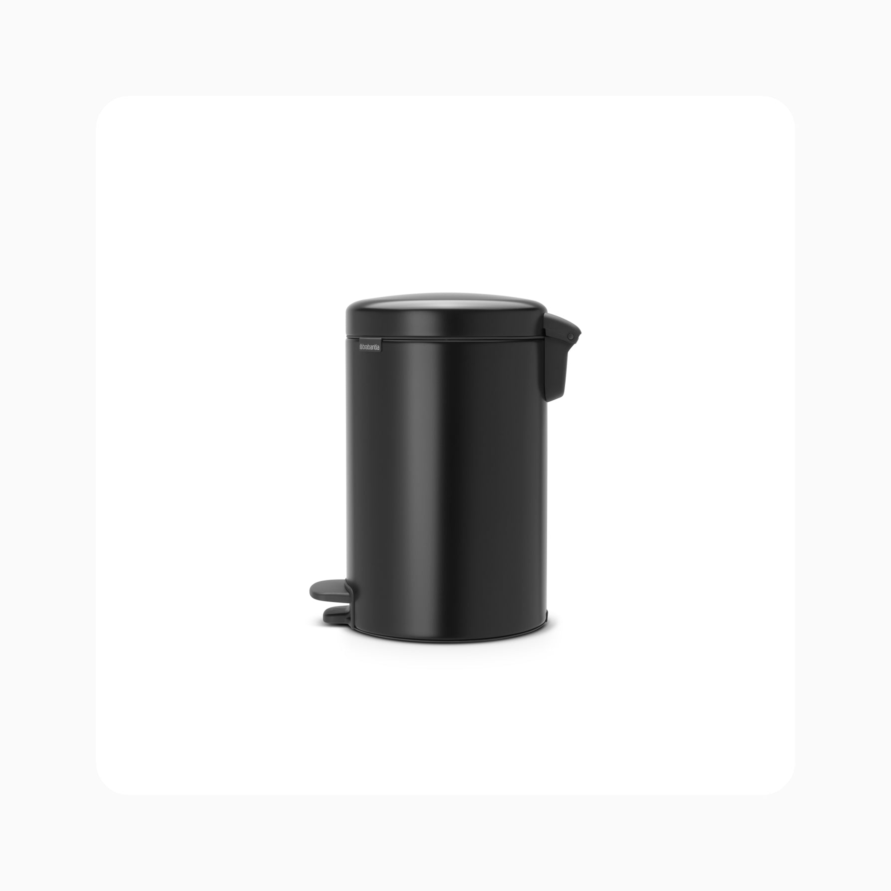 NewIcon Pedal Bin 12L - Matt Black