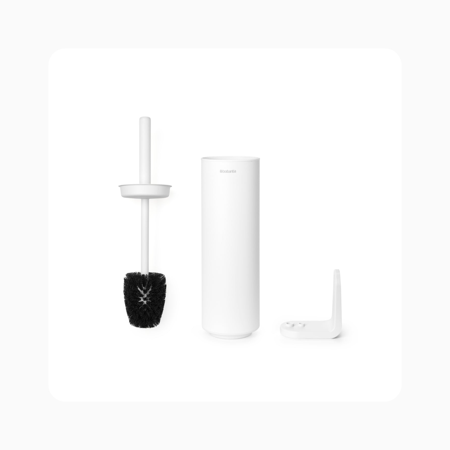 MindSet Toilet Brush and Holder - Fresh White