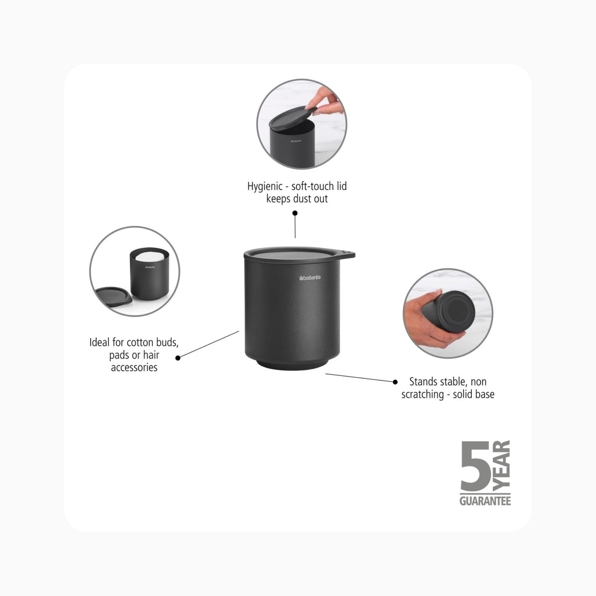 Brabantia MindSet Storage Pot – Infinite Grey