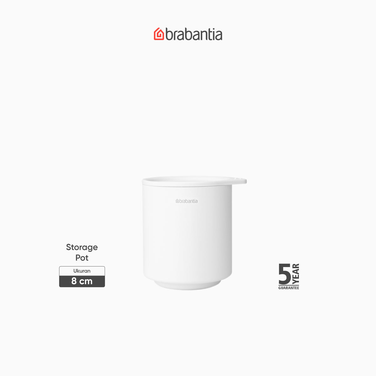 Brabantia MindSet Storage Pot – Fresh White
