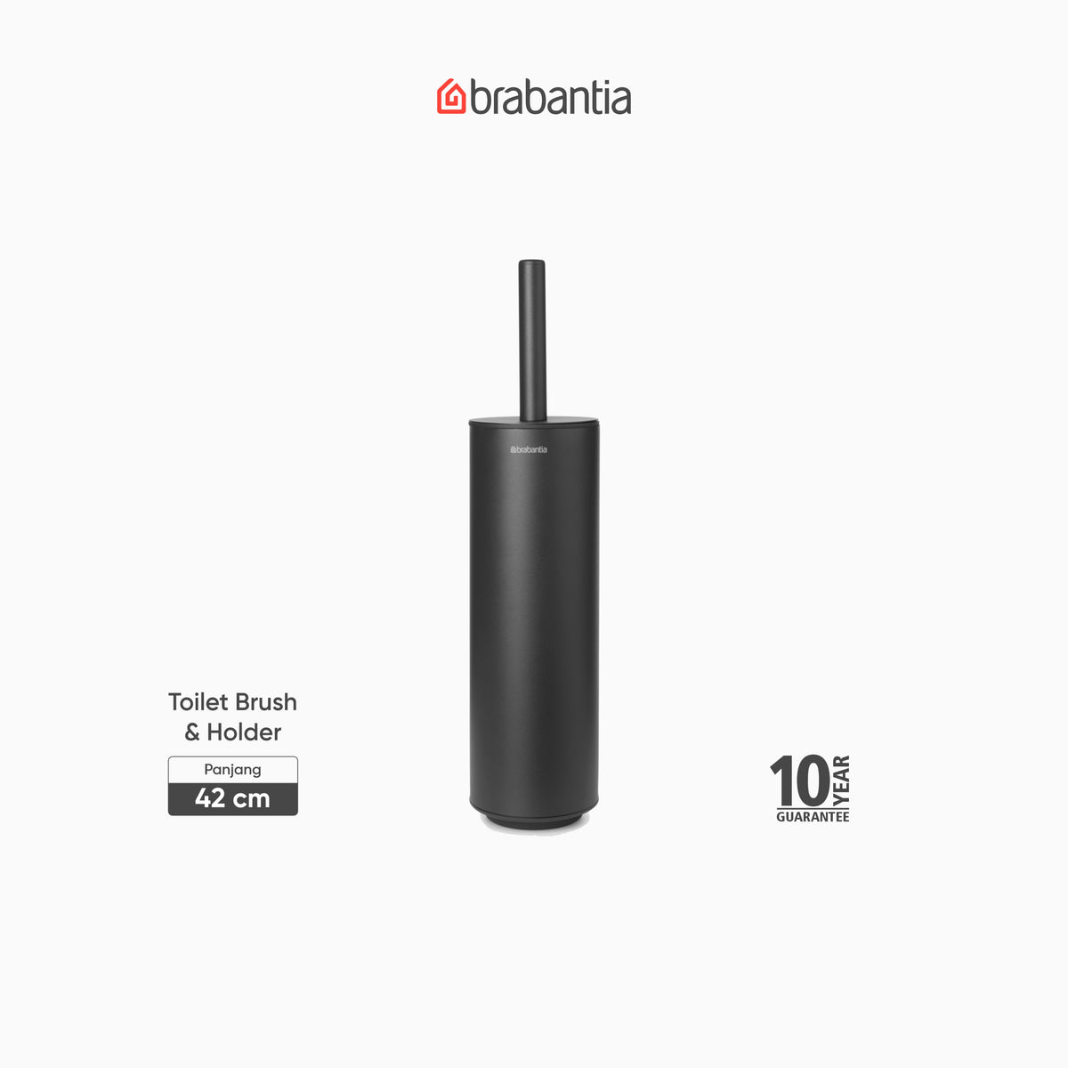 MindSet Toilet Brush and Holder - Infinite Grey