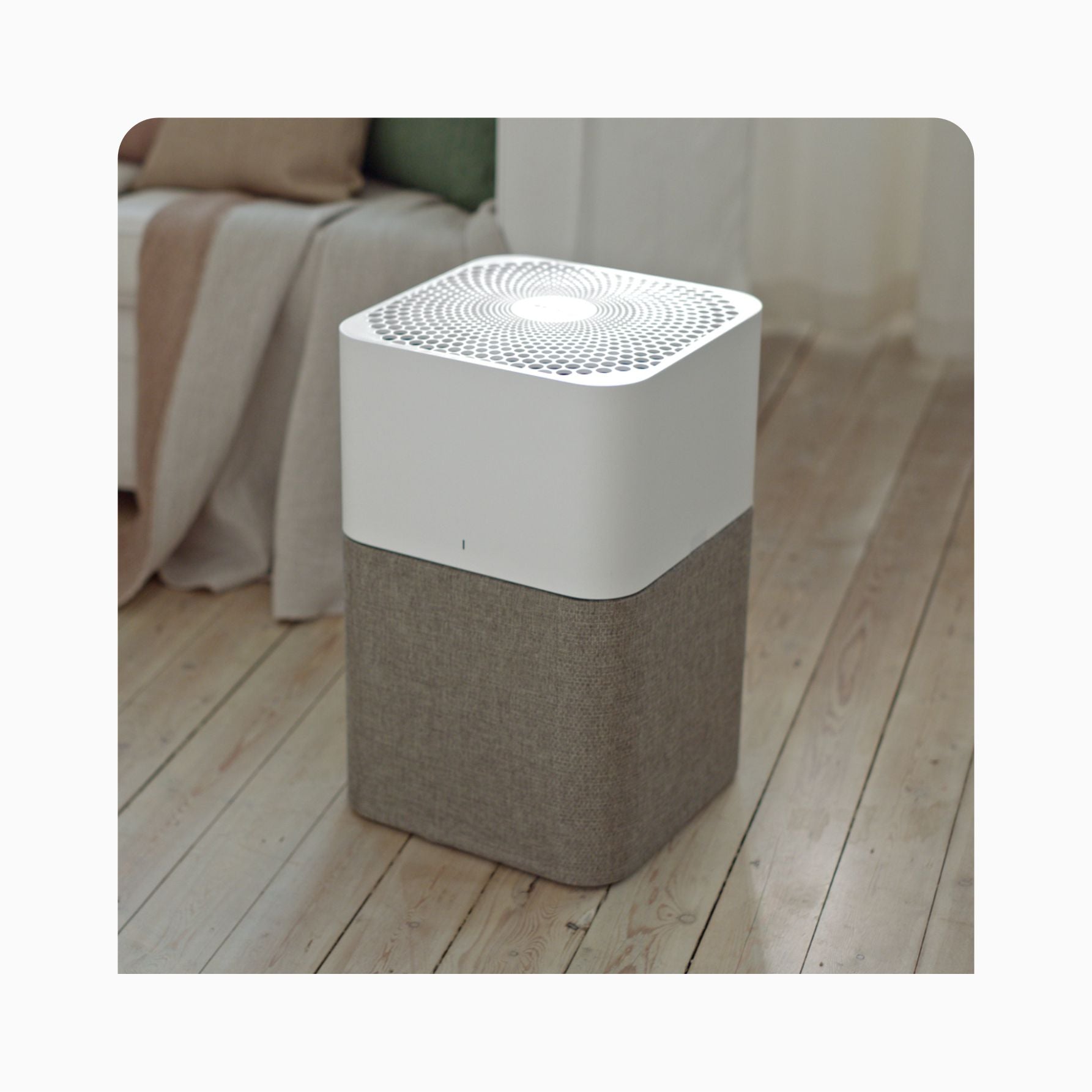 Air Purifier Blueair Blue 3610 dengan Pre Filter Warna Abu Abu Muda