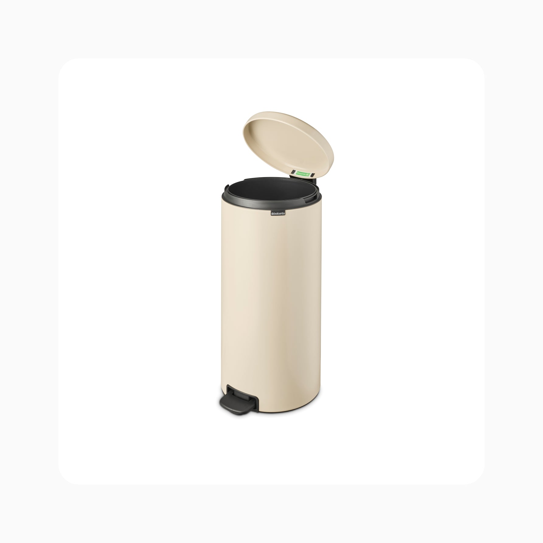 NewIcon Pedal Bin 30L - Soft Beige