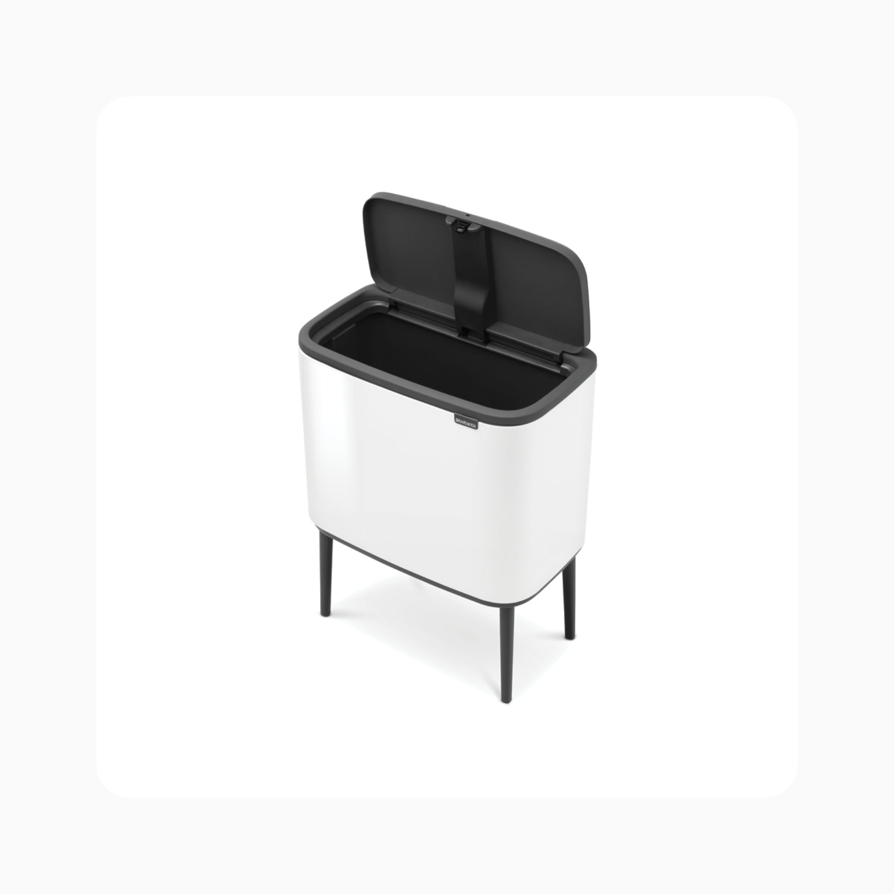 Brabantia Bo Tuch Bin 36L White Desain Terbuka Minimalis Baja Awet Tahan Lama