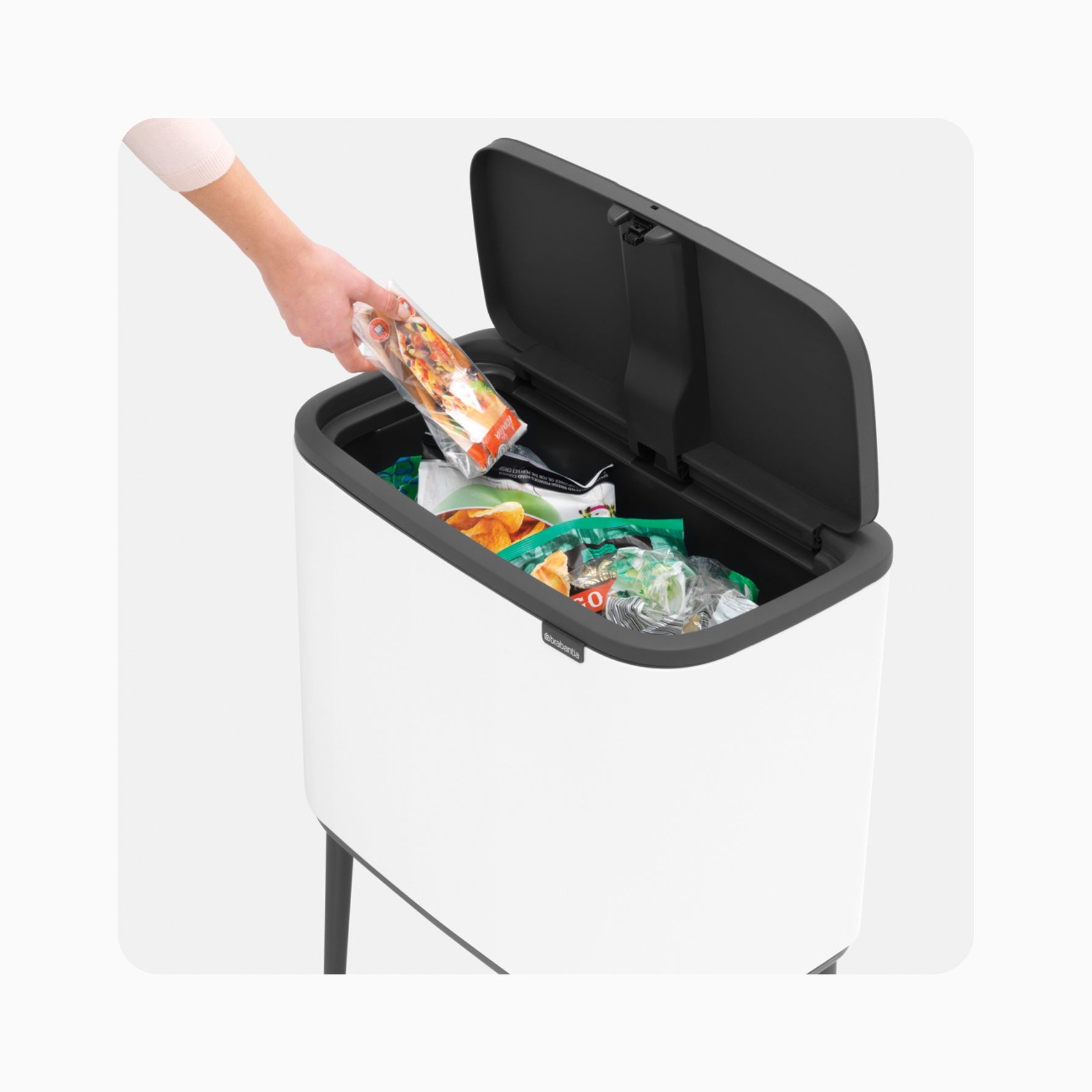 Brabantia Bo Tuch Bin 36L White Membuang Sampah Mudah Praktis