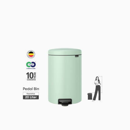 NewIcon Pedal Bin 20L - Jade Green
