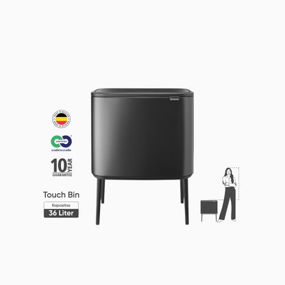 Bo Touch Bin 36L - Matt Black