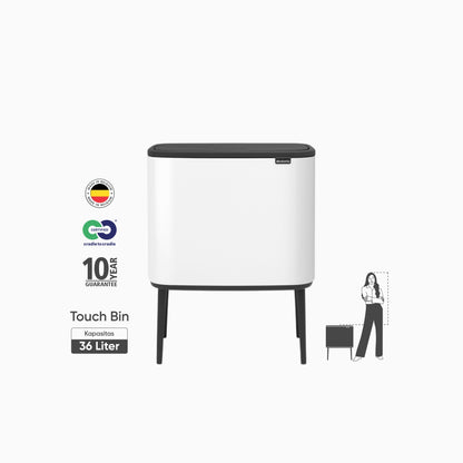 Bo Touch Bin 36L - White