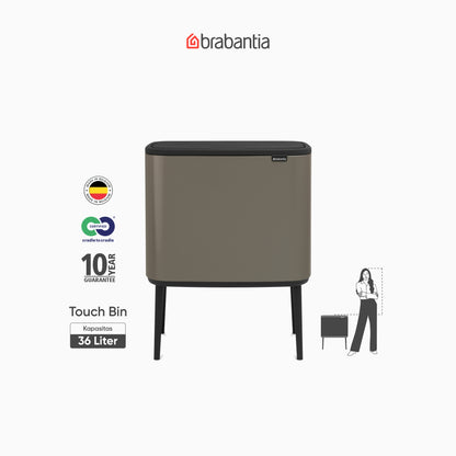 Bo Touch Bin 36L - Platinum