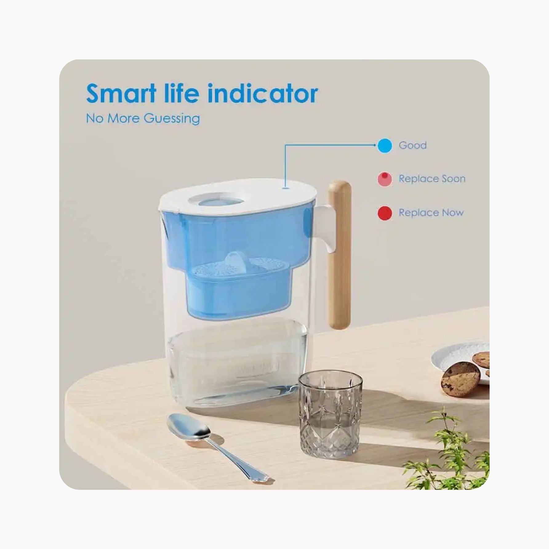 Chubby Pitcher Filter Air Minum (Transparan)