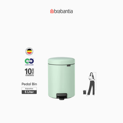 NewIcon Pedal Bin 5L - Jade Green