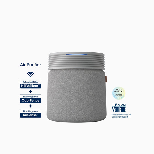 Blueair Air Purifier Blue Signature SP4i pembersih udara HEPASilent Filter AHAM Verified Light Grey