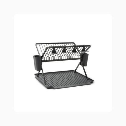 Foldable Dish Drying Rack - Dark Grey