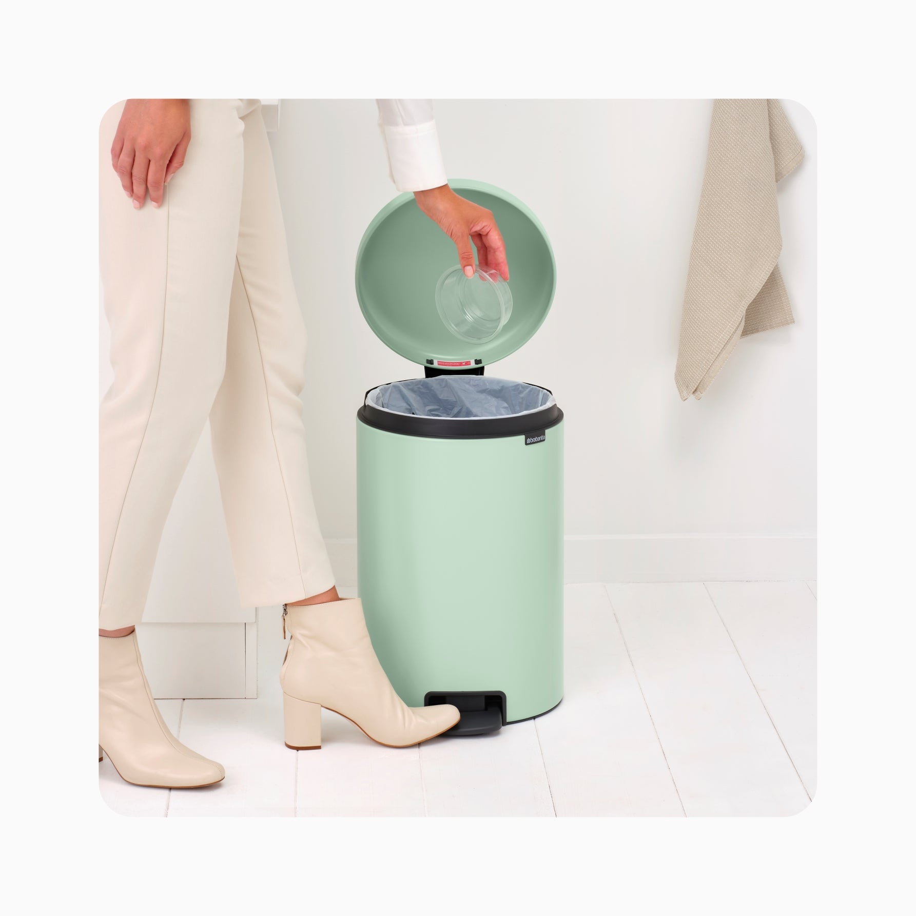 NewIcon Pedal Bin 20L - Jade Green
