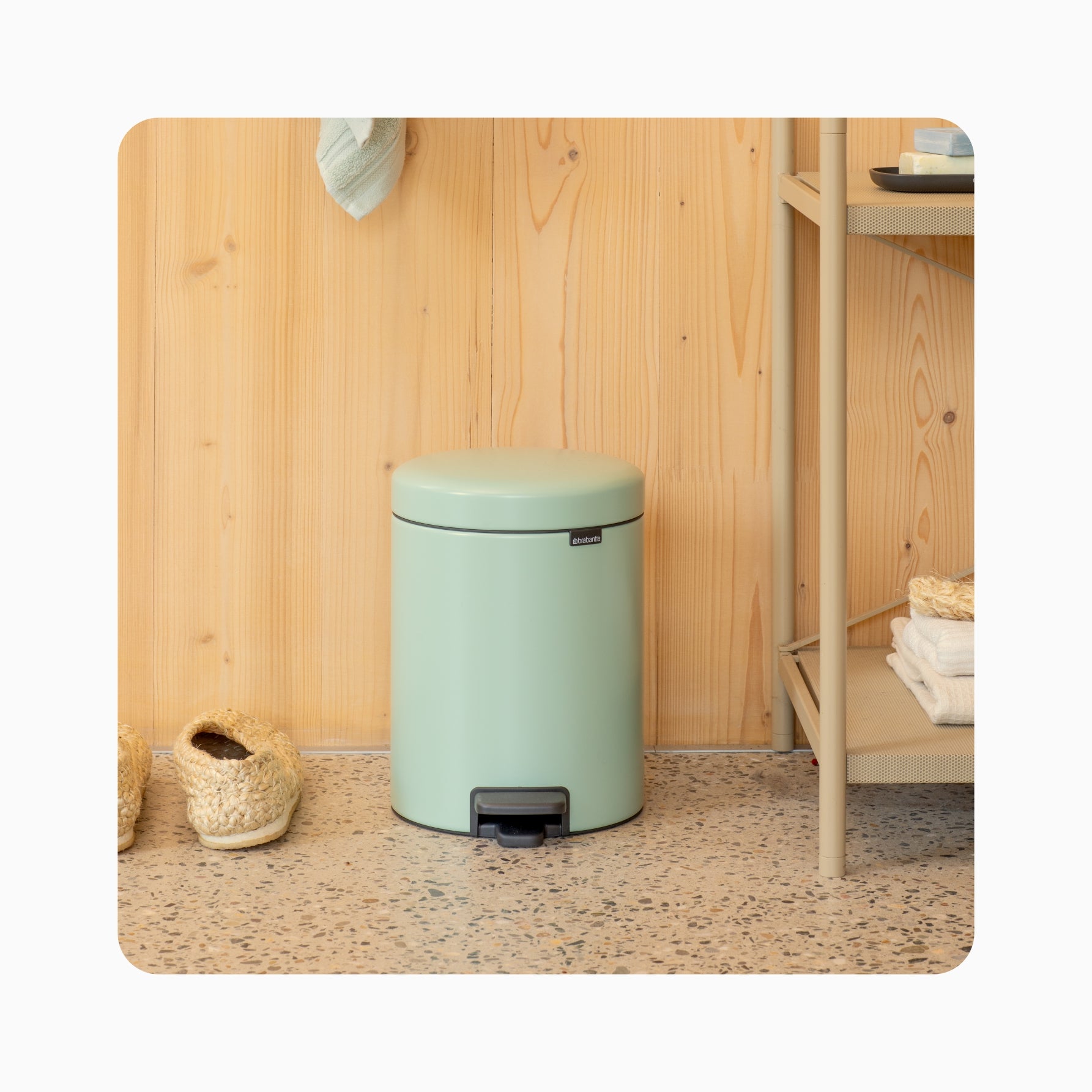 NewIcon Pedal Bin 5L - Jade Green