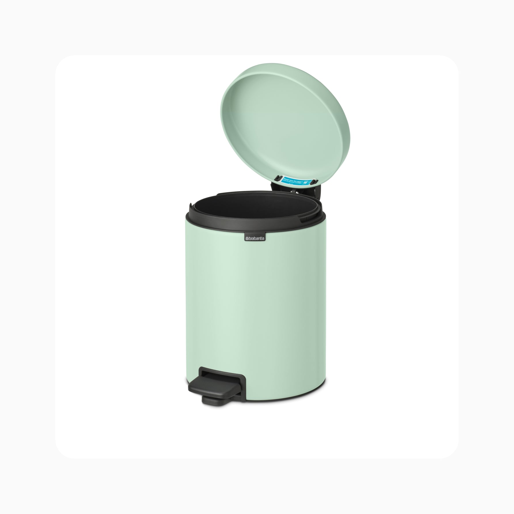NewIcon Pedal Bin 5L - Jade Green