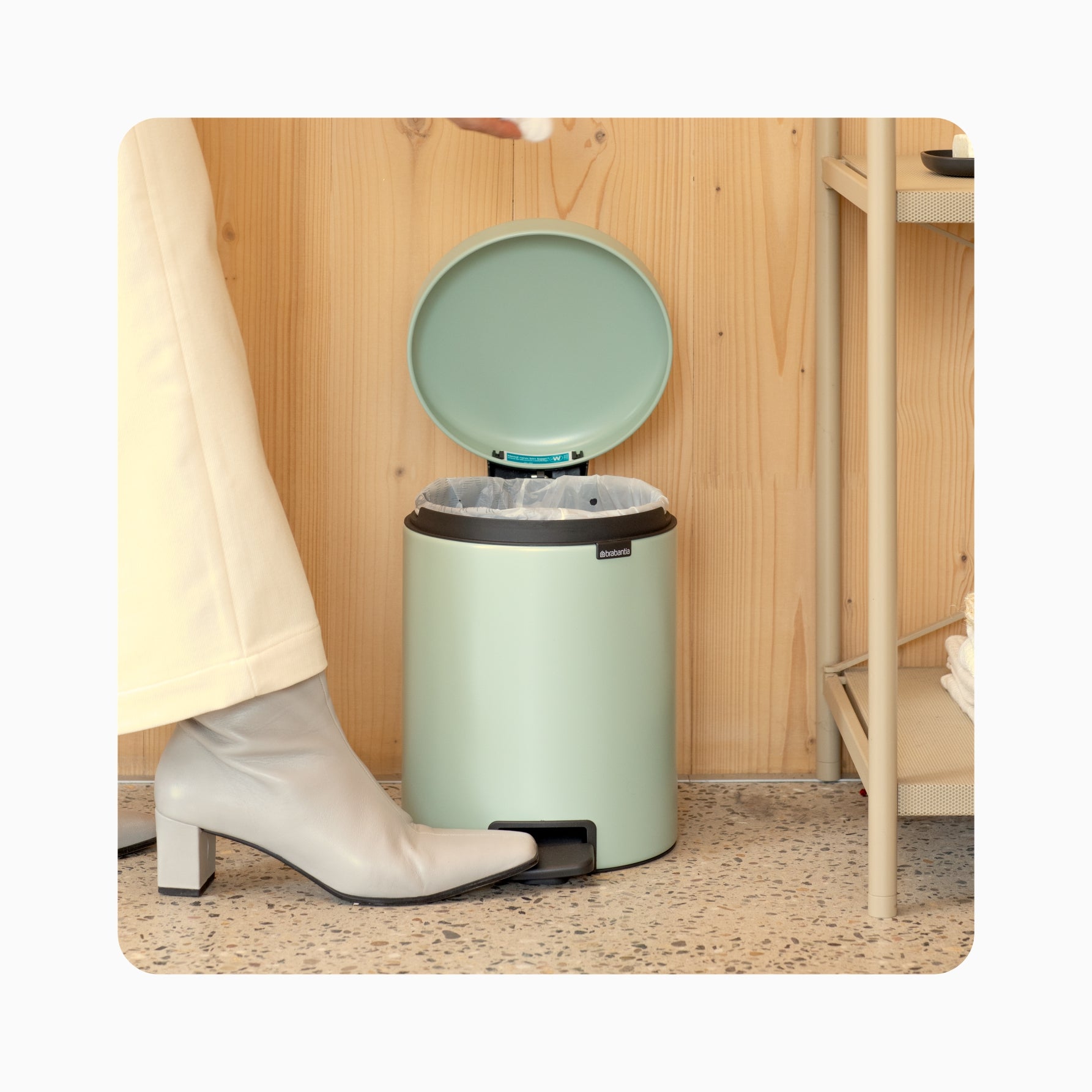 NewIcon Pedal Bin 5L - Jade Green