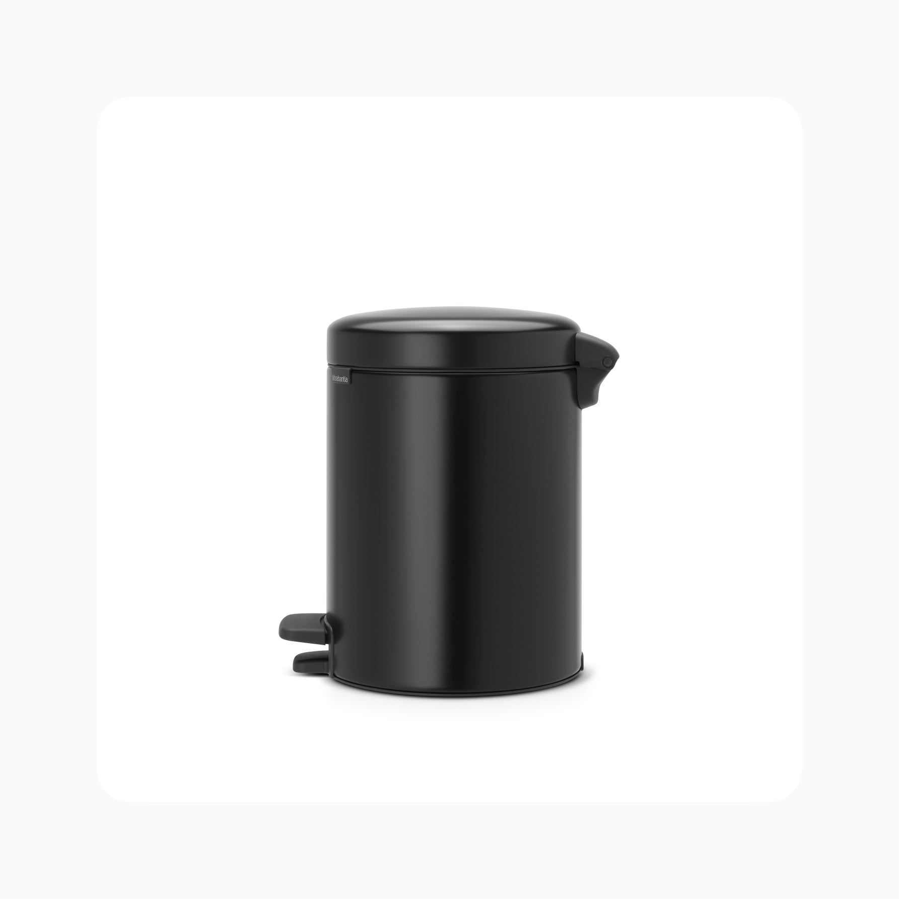 NewIcon Pedal Bin 5L - Matt Black