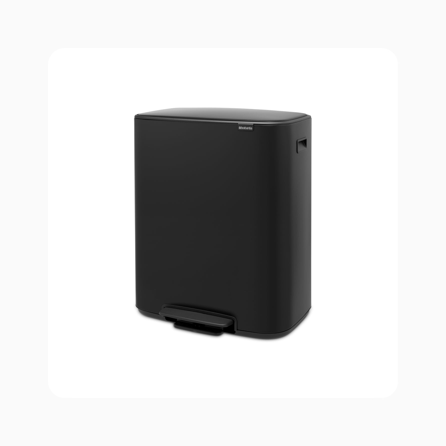 Bo Pedal Bin 60L - Matt Black