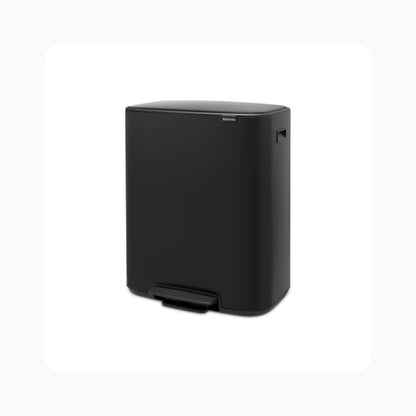 Bo Pedal Bin 60L - Matt Black