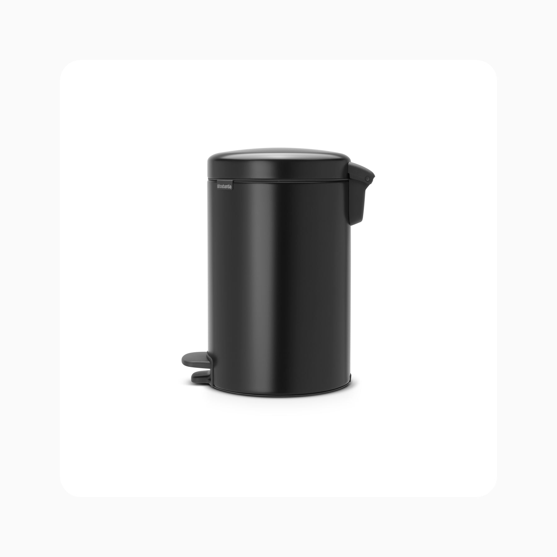 NewIcon Pedal Bin 20L - Matt Black