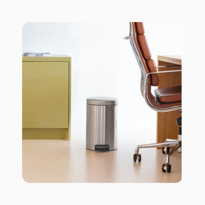 NewIcon Pedal Bin 12L - Matt Steel