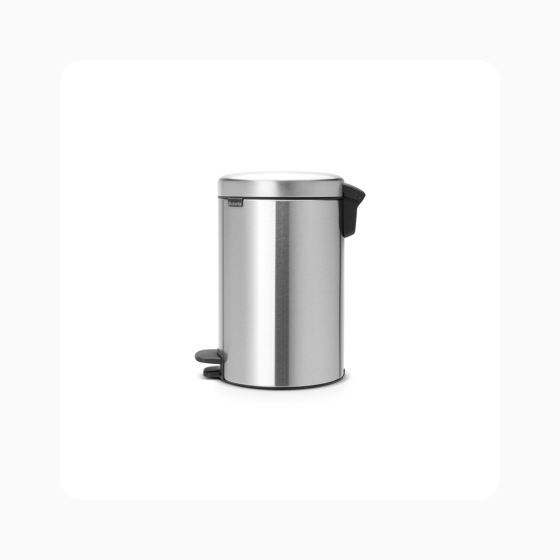 NewIcon Pedal Bin 12L - Matt Steel