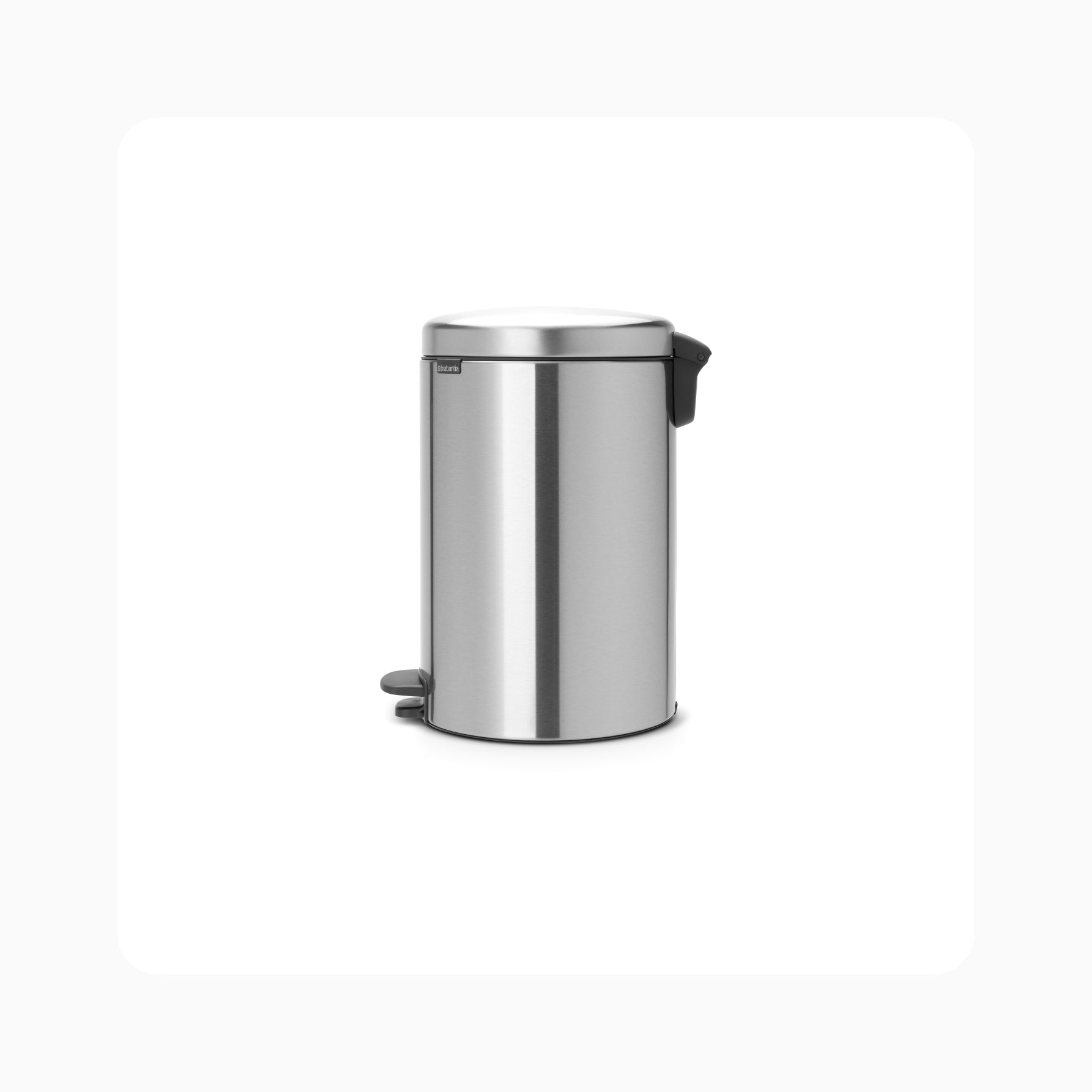 NewIcon Pedal Bin 20L - Matt Steel