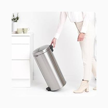 NewIcon Pedal Bin 30L - Matt Steel
