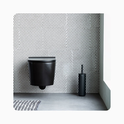 MindSet Toilet Brush and Holder - Infinite Grey