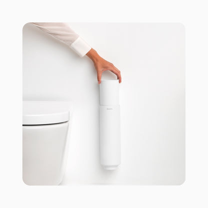 MindSet Toilet Brush and Holder - Fresh White