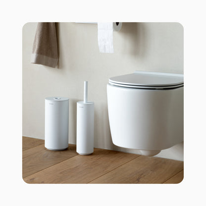 MindSet Toilet Brush and Holder - Fresh White