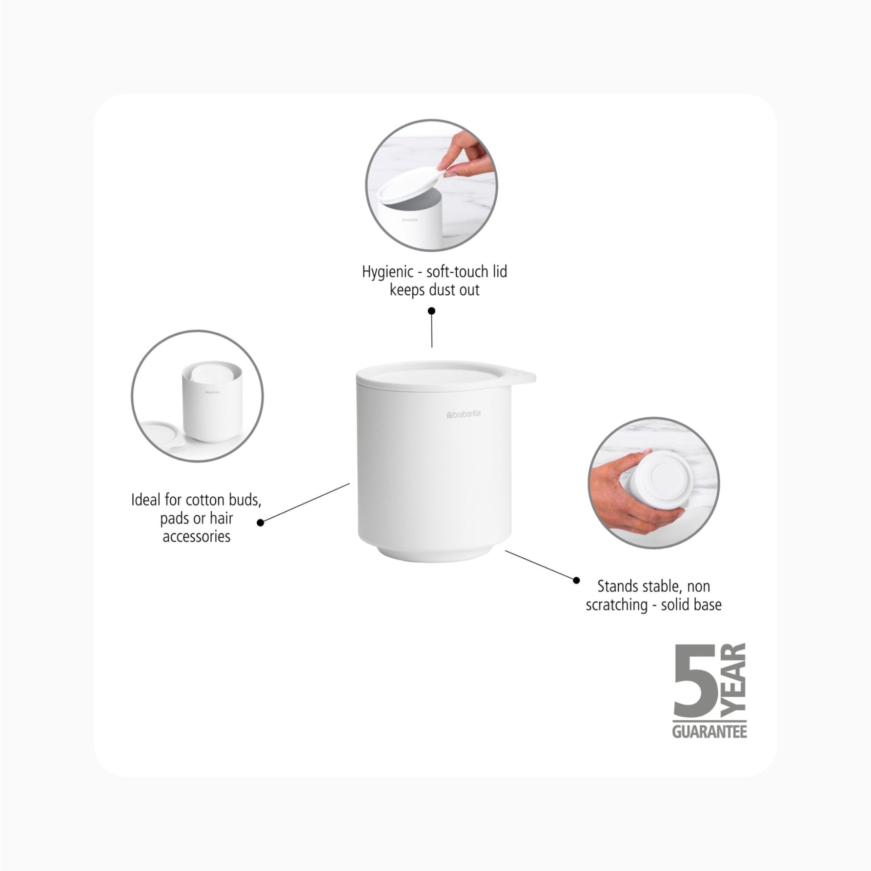 MindSet Storage Pot – Fresh White