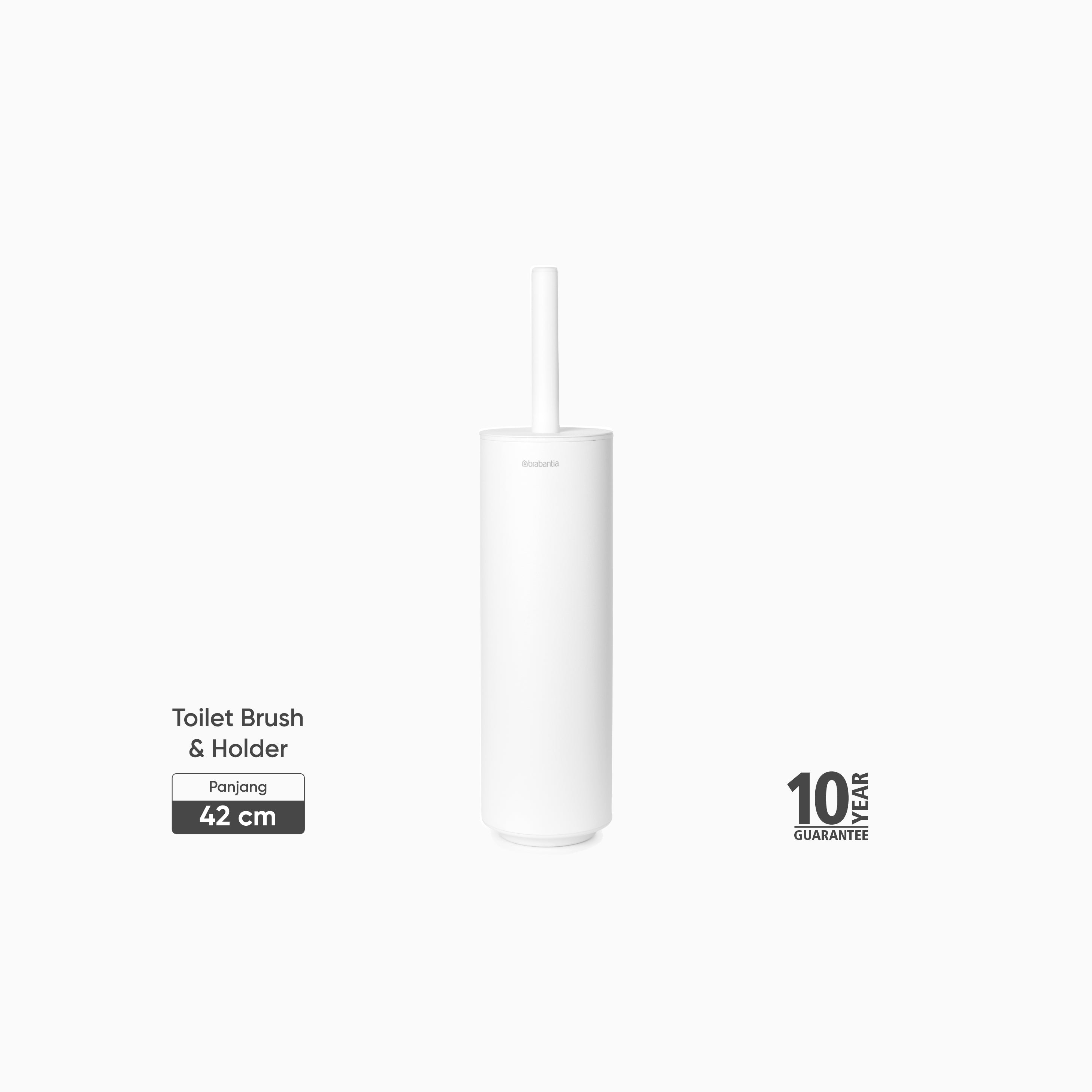MindSet Toilet Brush and Holder - Fresh White