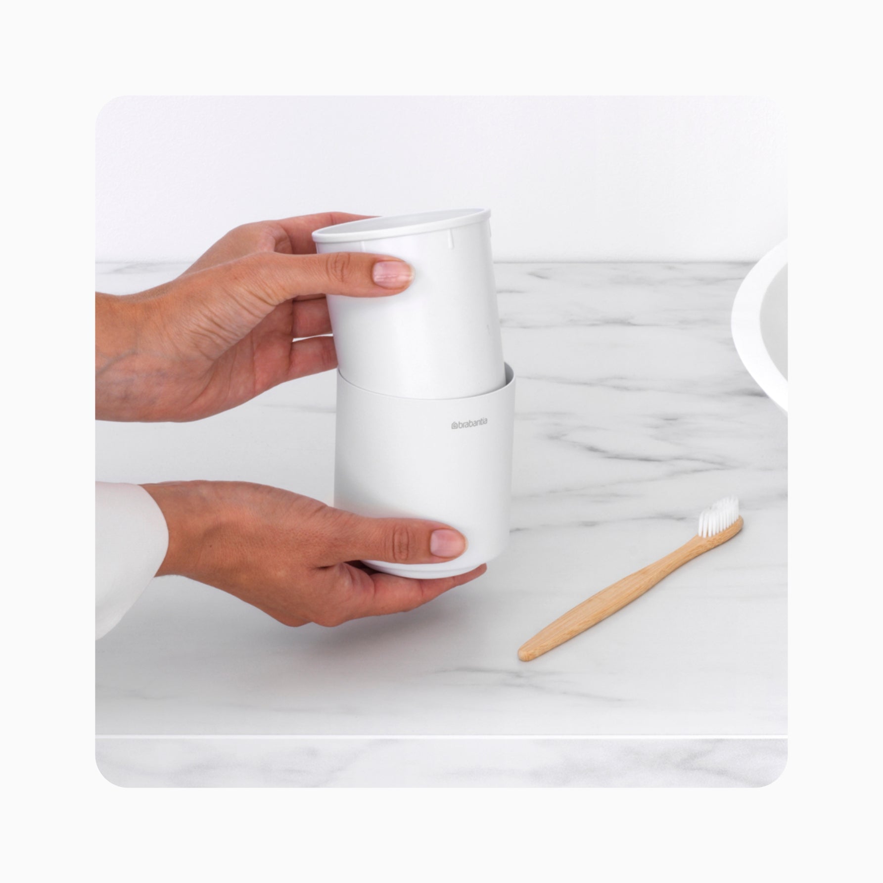 MindSet Toothbrush Holder – Fresh White
