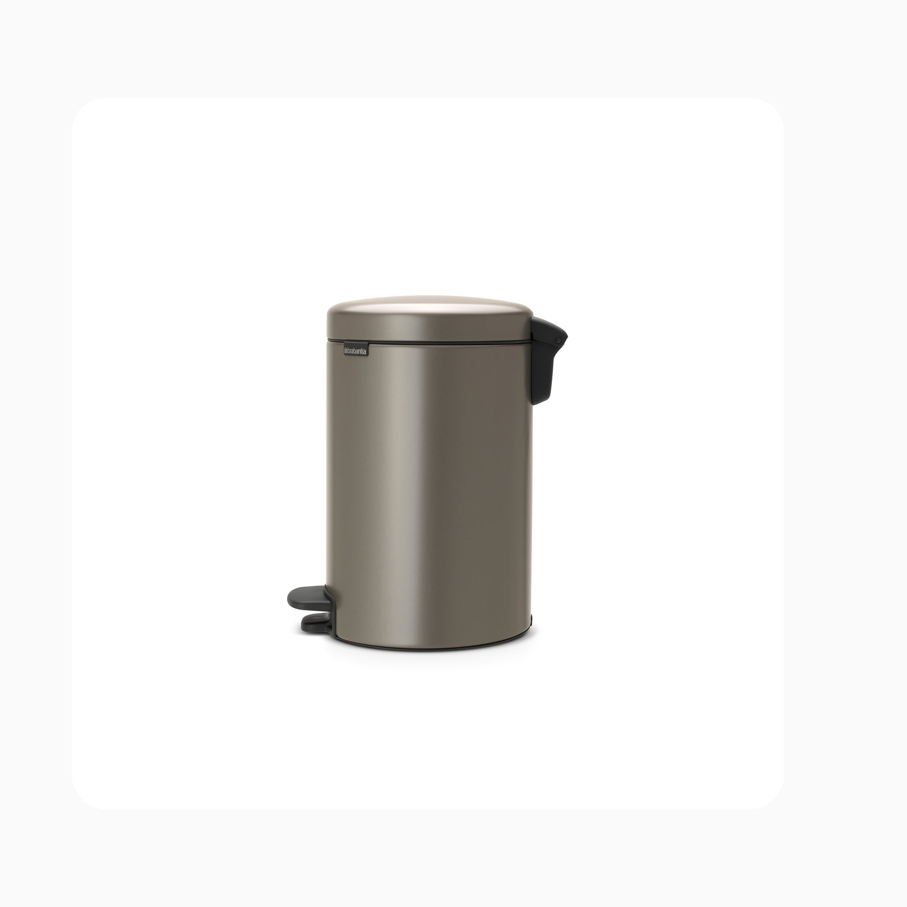 NewIcon Pedal Bin 12L - Platinum