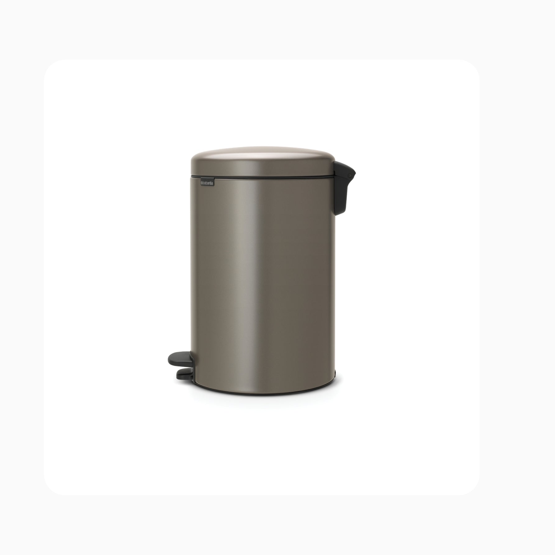 NewIcon Pedal Bin 20L - Platinum