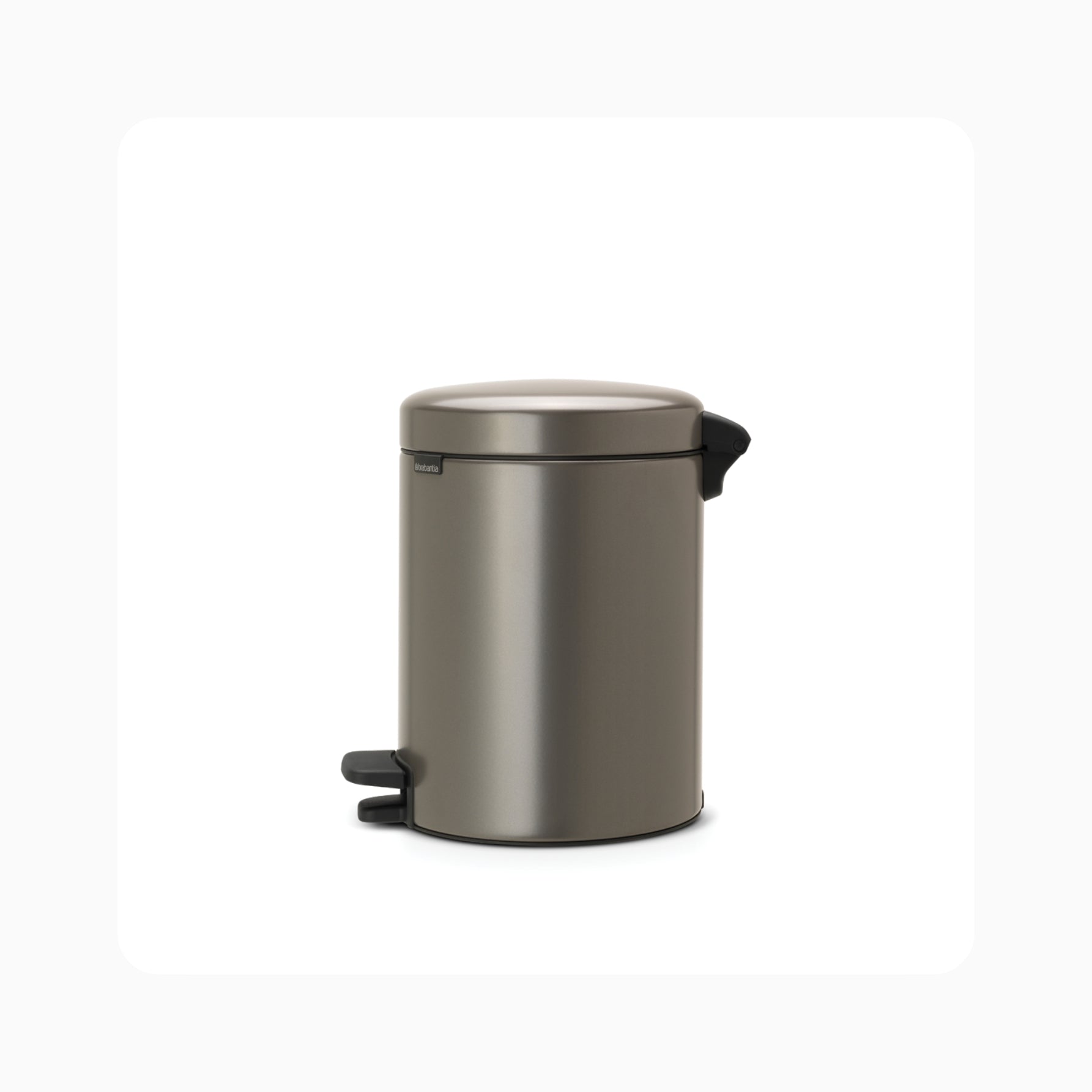 NewIcon Pedal Bin 5L - Platinum