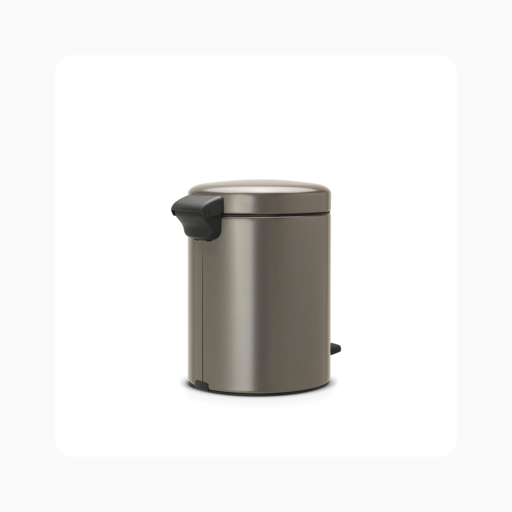 NewIcon Pedal Bin 5L - Platinum