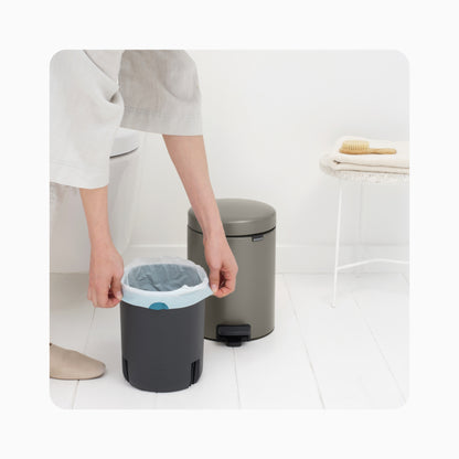 NewIcon Pedal Bin 5L - Platinum