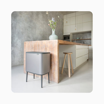 Bo Touch Bin 36L - Platinum