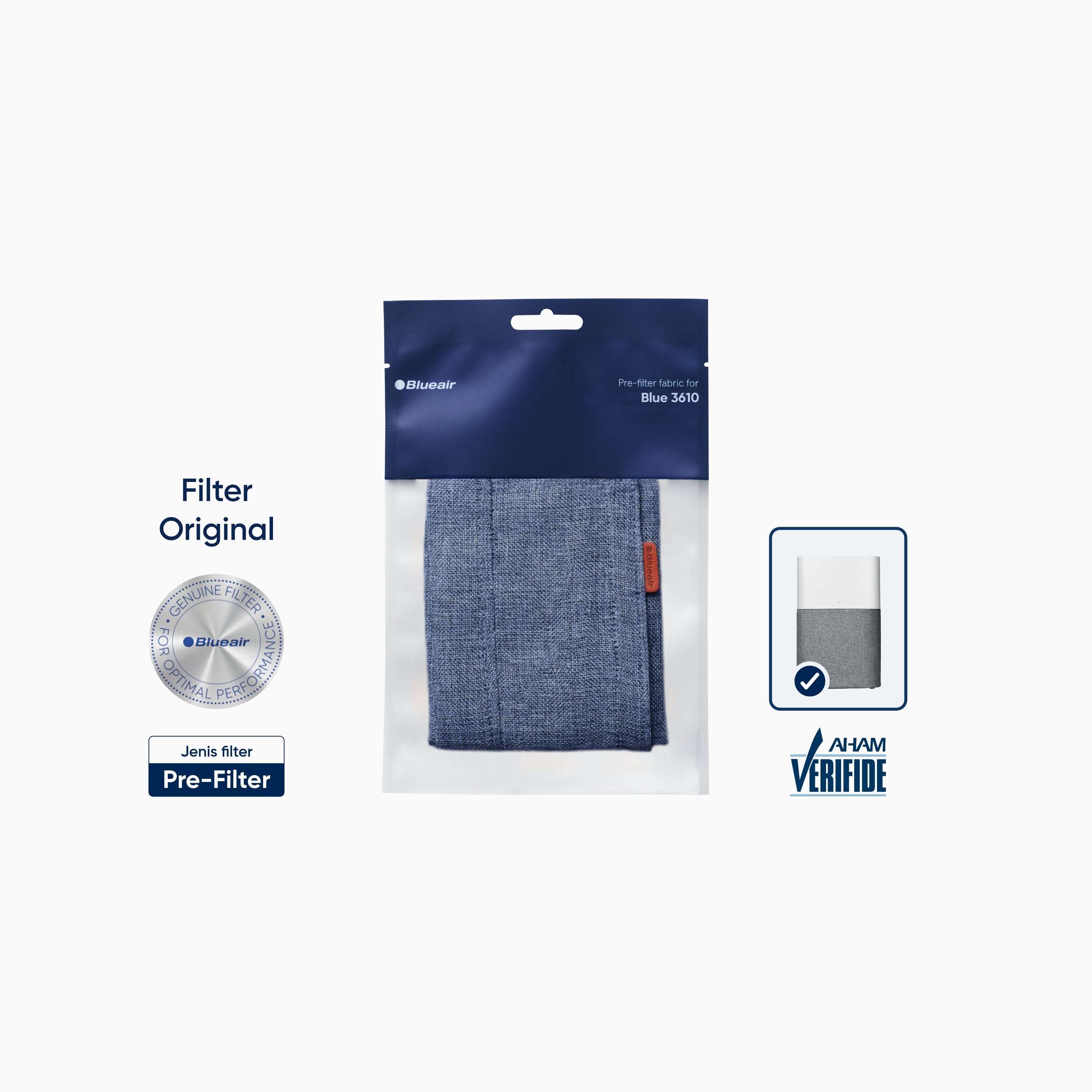 Pre Filter Air Purifier Blueair Blue 3610 | Warna Biru | Original Indonesia