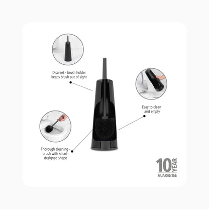 ReNew Toilet Brush and Holder - Matt Black