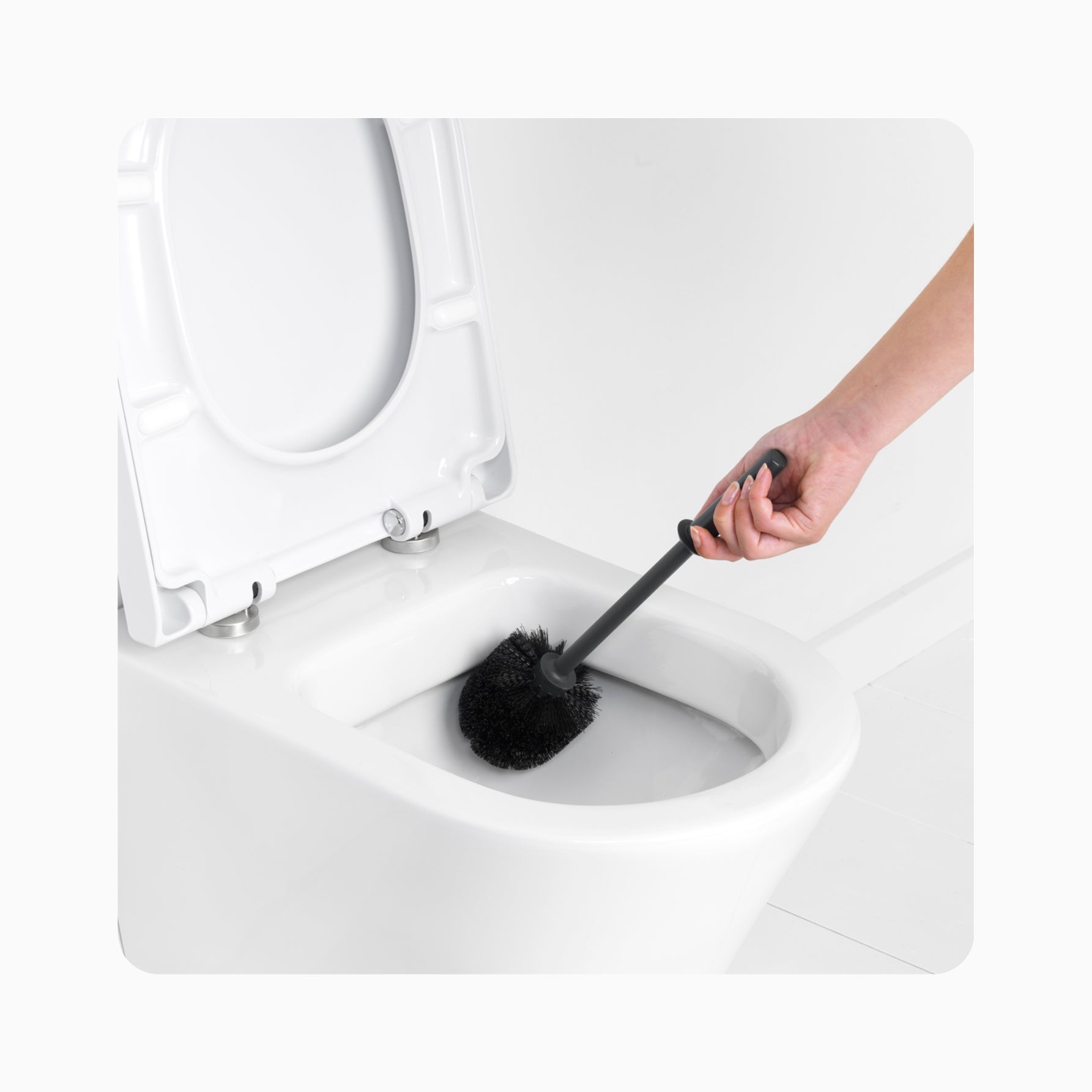 ReNew Toilet Brush and Holder - Matt Black