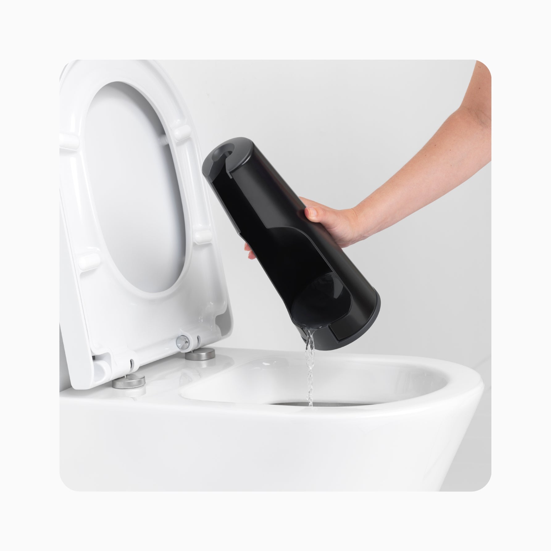 ReNew Toilet Brush and Holder - Matt Black